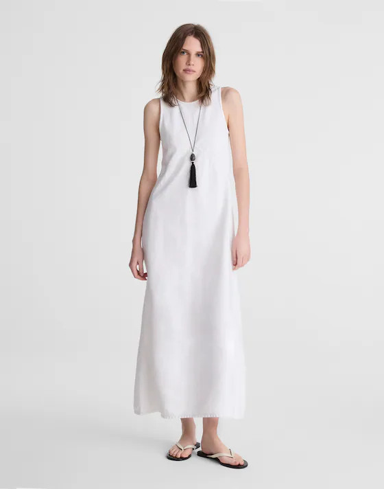 Denim Seamed Maxi Dress | Madewell