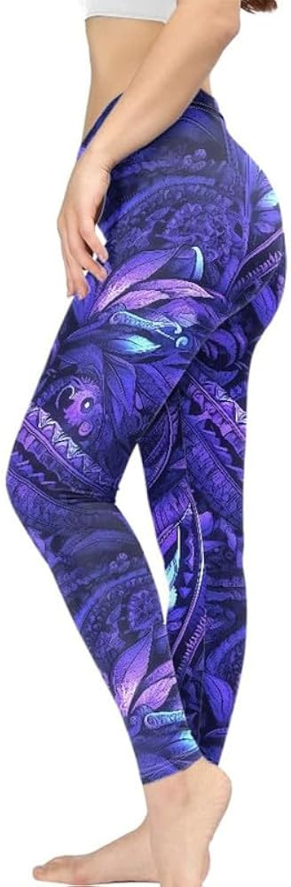 Irisjudy Women Full Length Leggings, Ethnic Geometric High Waist Stretchy Workout Tights, Ladybug... | Amazon (US)