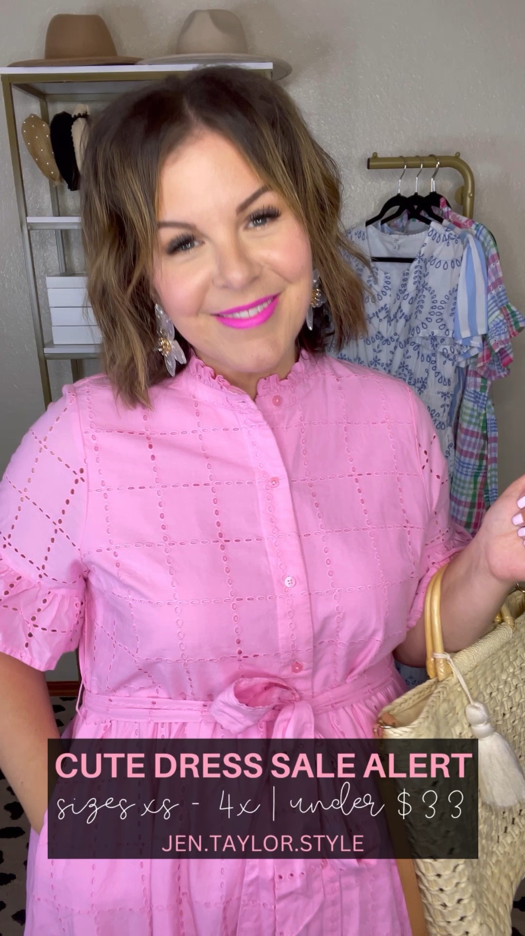 The cutest pink dress is on sale! Comes in regular and plus sizes XS-4X. Under $35 right now and perfect for a baby shower or special event. Jen is wearing XL. 

Midsize dress, plus size dress, preppy dress, preppy style, girlie style

#LTKMidsize #LTKPlusSize #LTKSaleAlert