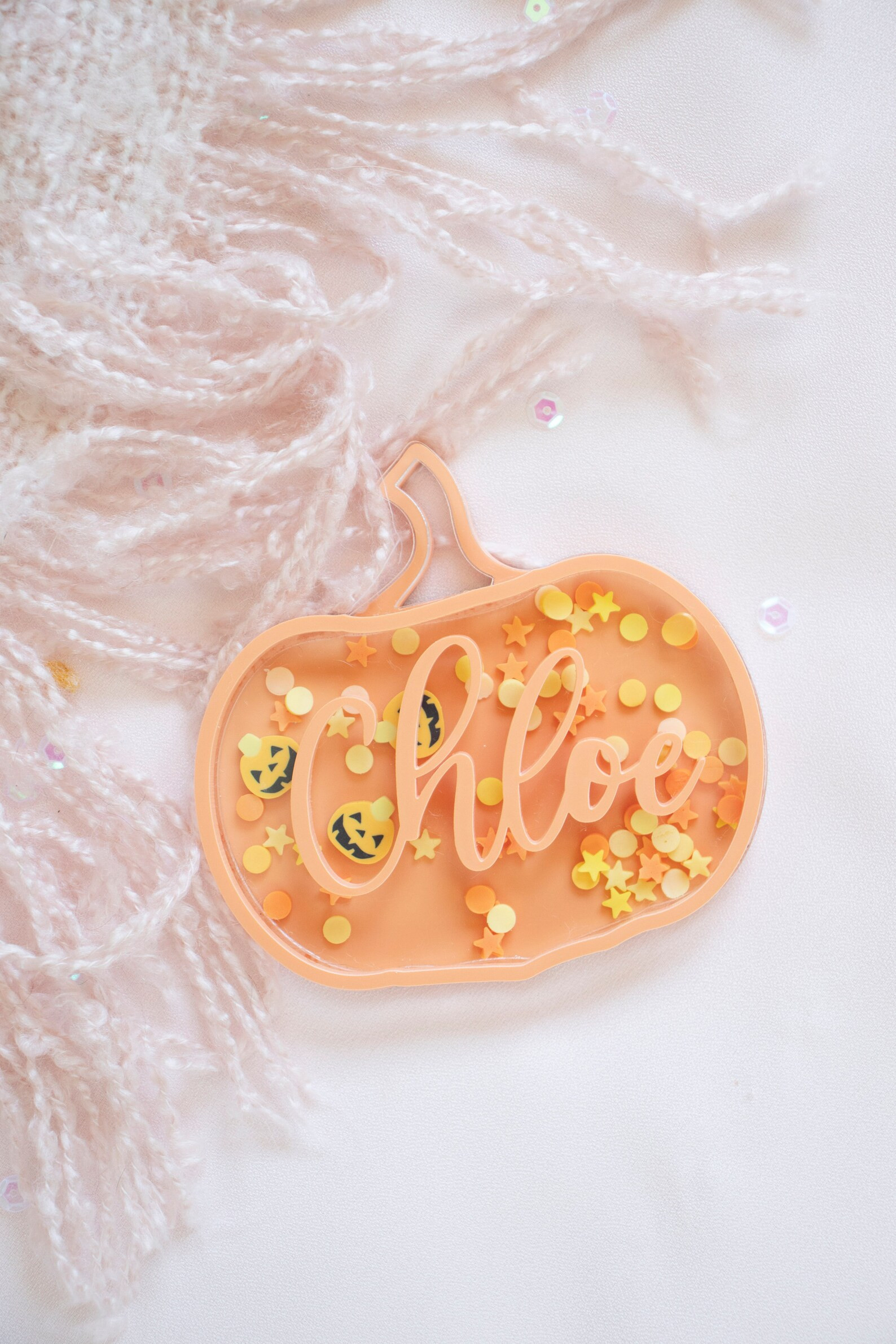 fall halloween personalized shaker halloween gift tag spooky season decor decoration birthday par... | Etsy (US)