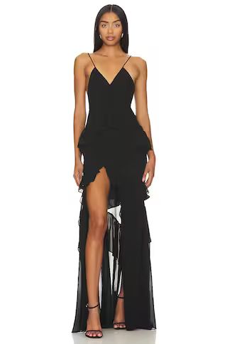 Michael Costello x REVOLVE Alexia Gown in Black from Revolve.com | Revolve Clothing (Global)