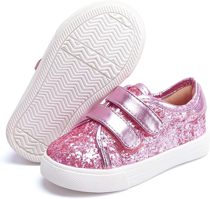 Felix & Flora Toddler/Little Kid Girls Running Shoes Sports Sneakers Princess Casual Glitter Shoe... | Amazon (US)