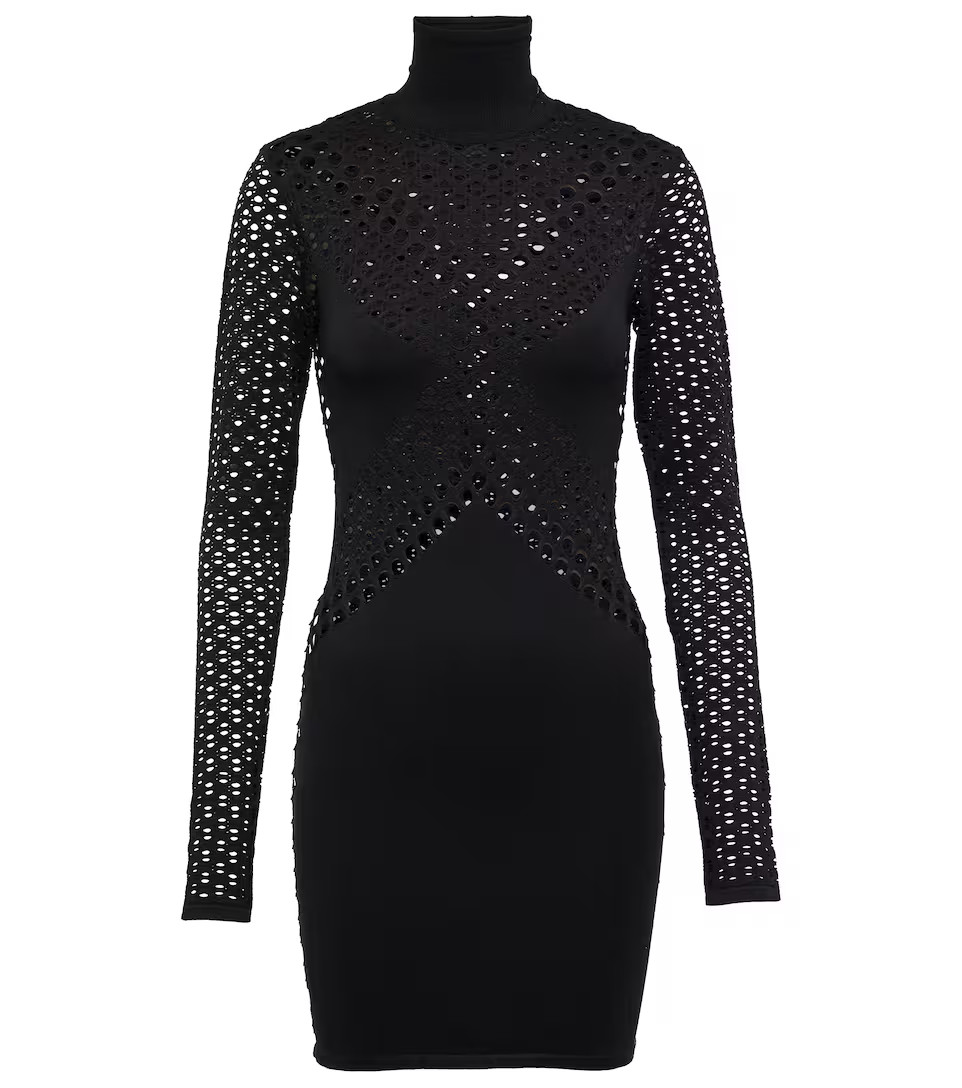Perforated mockneck minidress | Mytheresa (US/CA)