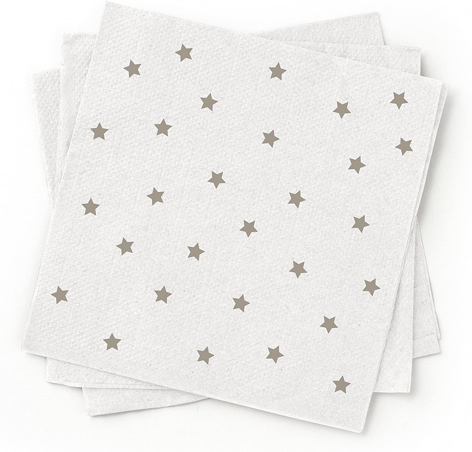 Susty Party SPNPCTGRY Napkins, Pack of 200, silver, grey, white | Amazon (US)