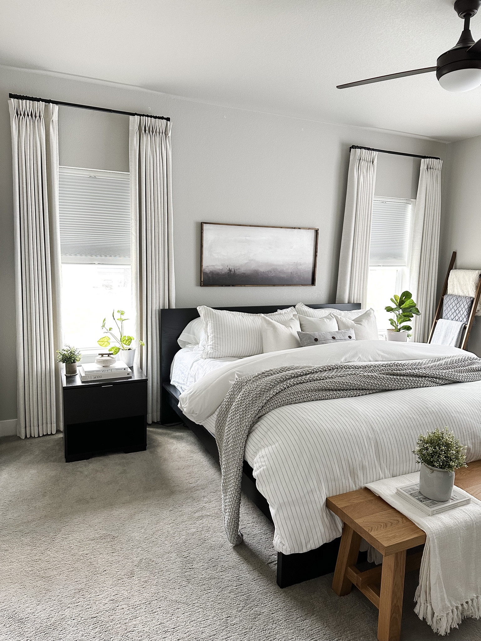 Neutral bedroom styling!

Home decor, white curtains, bedroom, bedding, throw blanket, blanket ladder, abstract art, landscape art

#LTKFind #LTKhome #LTKstyletip