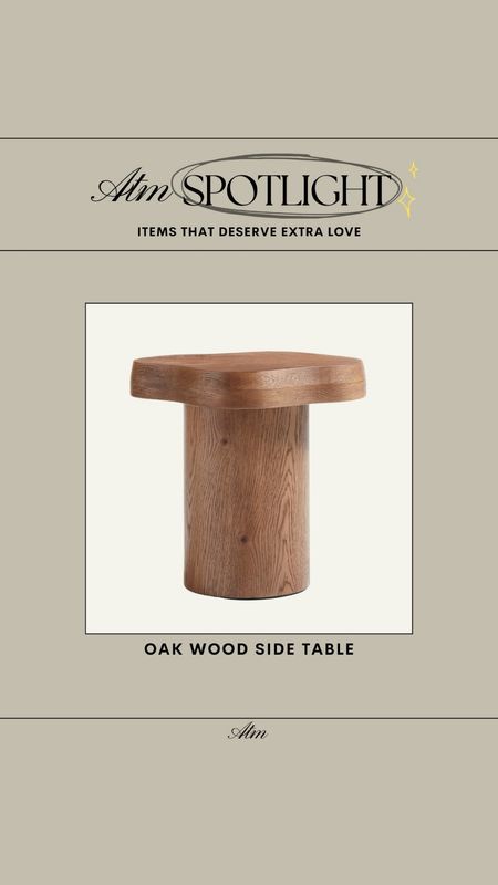 ATM Spotlight - Oak Wood Side Table! So unique!

side table, crate & barrel, wood side table, accent table, nightstand, trending home finds, jake arnold

#LTKhome