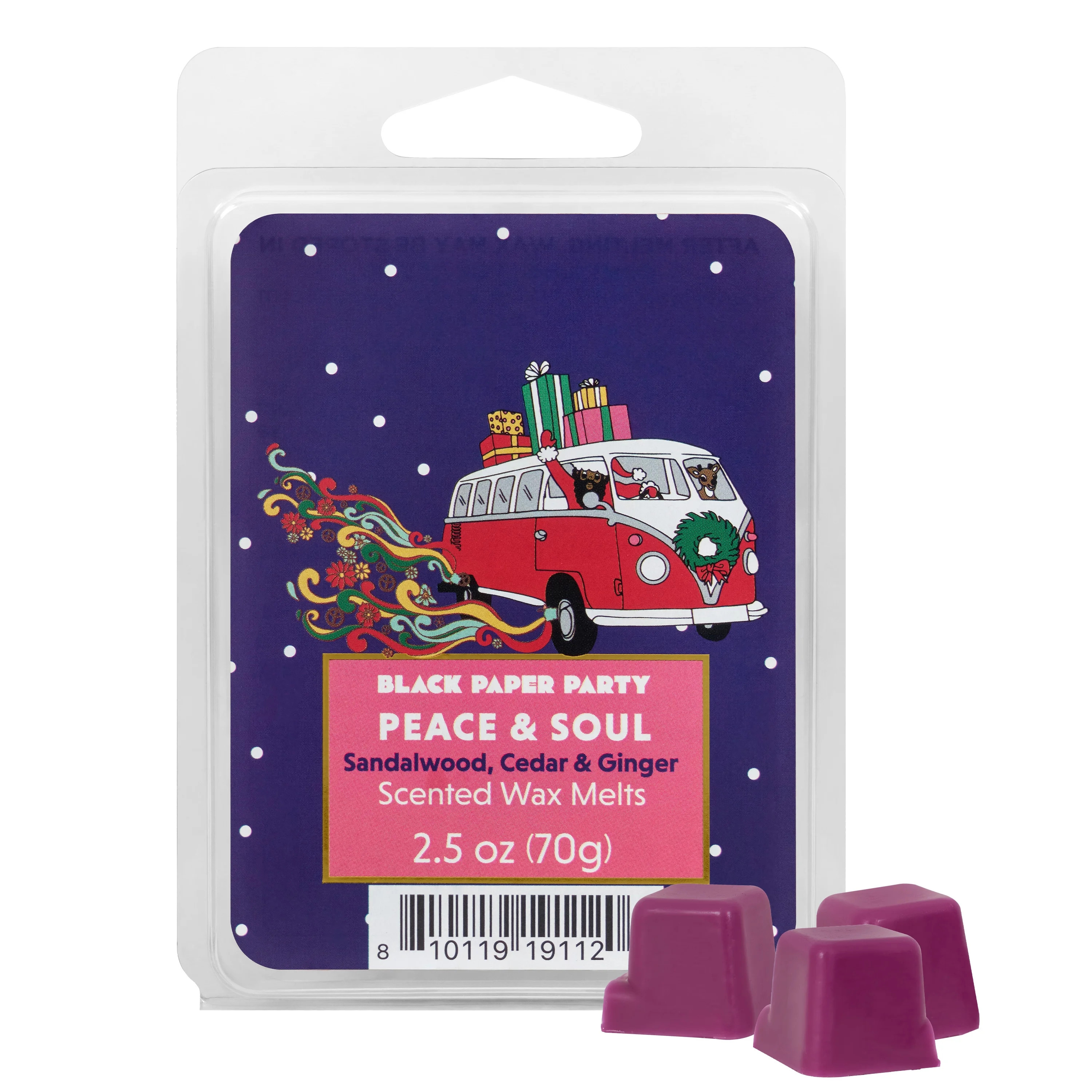 Black Paper Party Chrstmas Wax Melt, Peace & Soul Scent, 2.5 oz 6 count | Walmart (US)