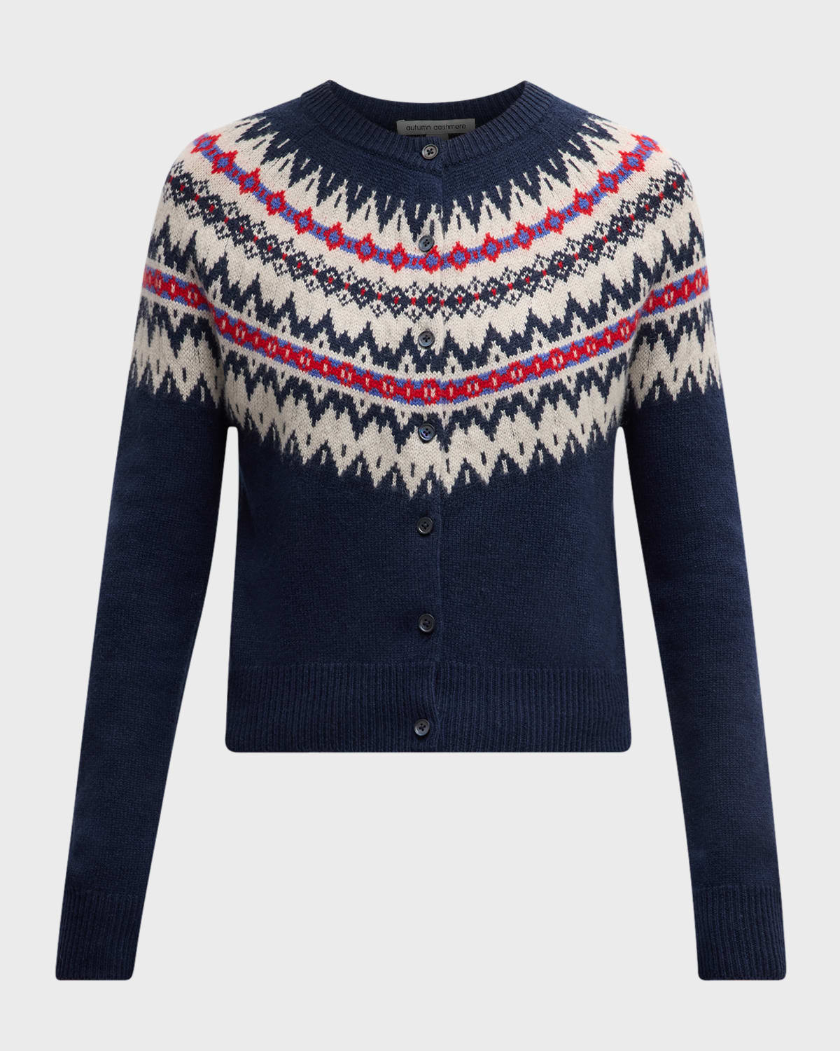 Cashmere Fair Isle Cardigan | Neiman Marcus