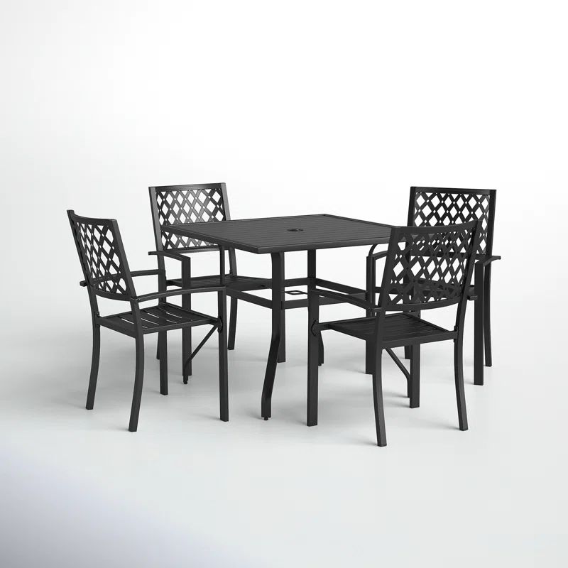 Alyah 4 - Person Square Outdoor Dining Set | Wayfair North America