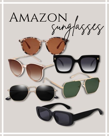 Amazon sunnies🤩 
Amazon sunglasses round up! 

#LTKSeasonal #LTKstyletip #LTKfindsunder50