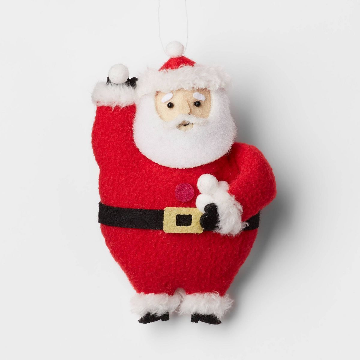 Santa Holding Snowballs Fabric Christmas Tree Ornament - Wondershop™ | Target