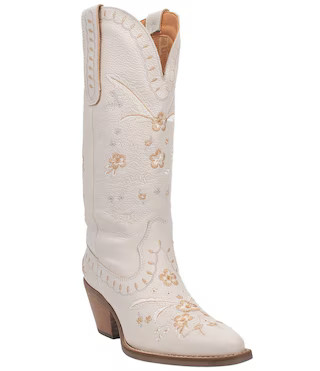Full Bloom Floral Embroidered Leather Western Tall Boots | Dillard's