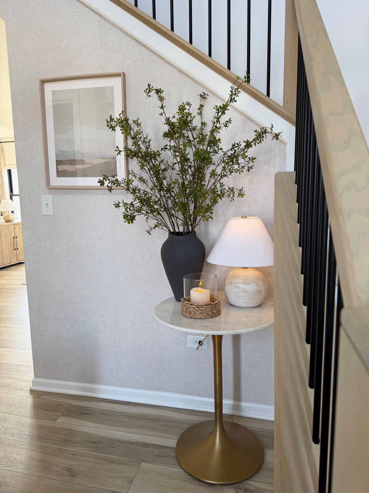 Entryway decor!
I have 2 sets of stems in the vase 


#LTKHome #LTKSaleAlert