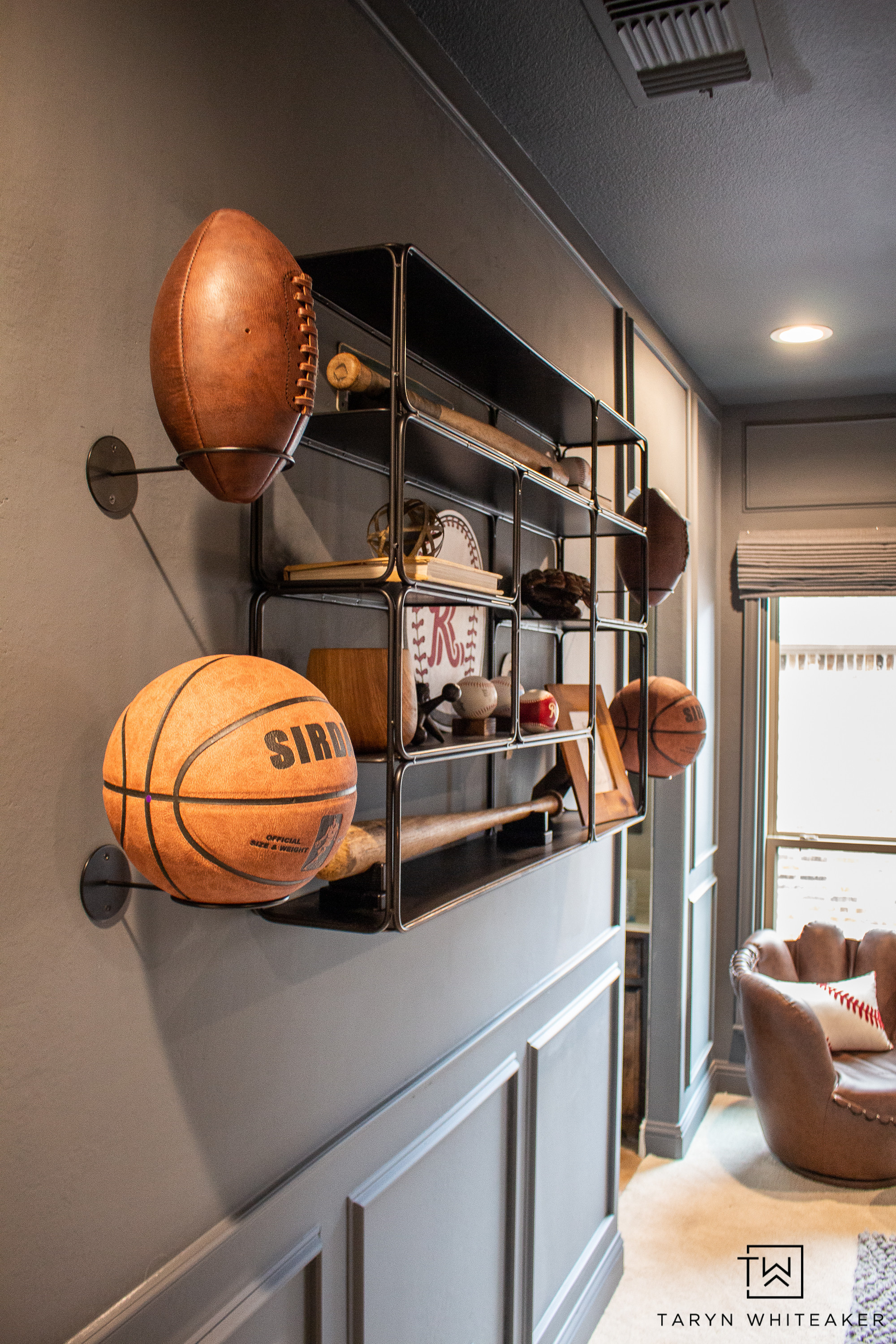 The perfect sports-themed wall shelf for a boys room or teen space. It’s sturdy, modern, and makes such a statement for displaying basketballs, footballs, baseball bats, and memorabilia. Linking the exact shelf and similar sports bedroom decor options.

#LTKKids #LTKSeasonal #LTKHome