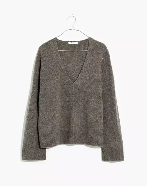 Staley V-Neck Pullover Sweater in Coziest Yarn | Madewell