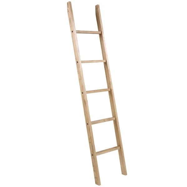 77.24'' Tall Solid Wood Blanket Ladder | Wayfair North America