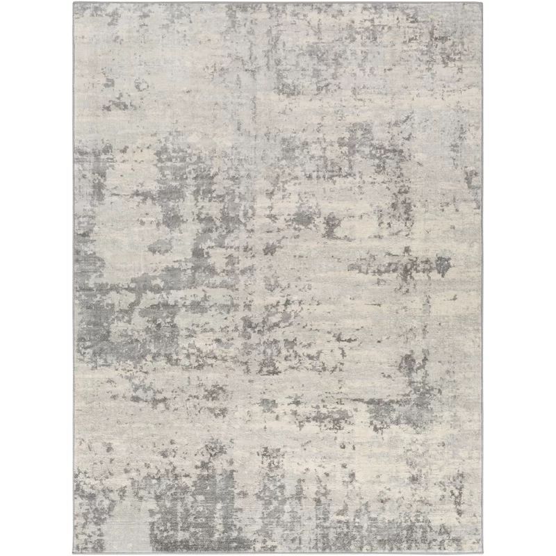 Mindi Abstract Gray/Cream Area Rug | Wayfair North America