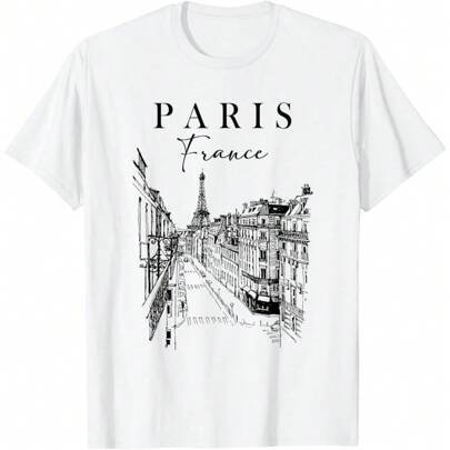 Paris France City Of Love Paris Traveling Paris Is Calling T-Shirt | SHEIN