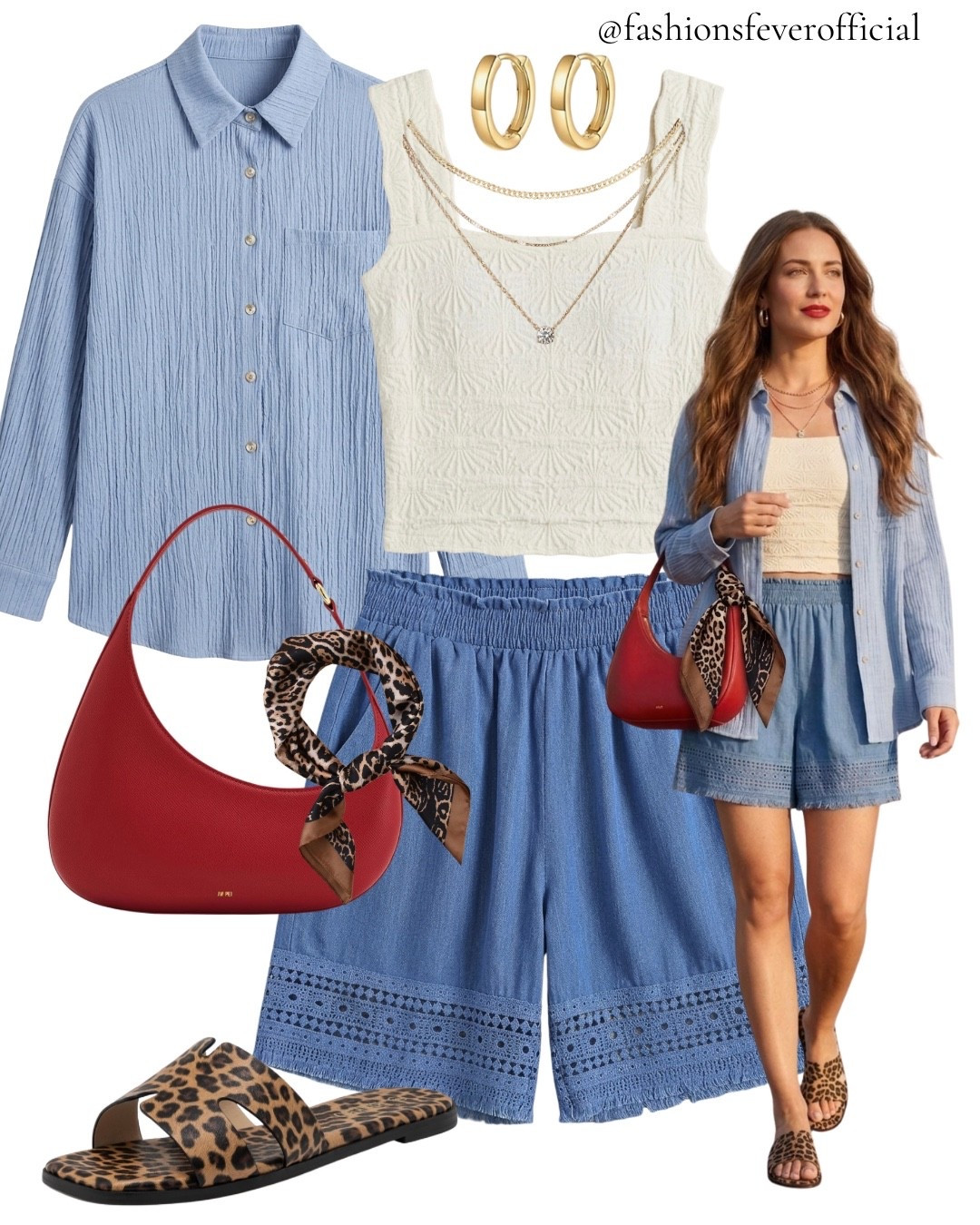 How to make a basic button-down look expensive without actually trying.
The secret isn’t the price tag, it’s the styling. It’s all about mixing textures and adding that one unexpected pop of color to elevate the entire vibe.
Instead of wearing your button-down traditionally, try wearing it open over a textured crop top. It creates a relaxed, "I just threw this on" silhouette that feels polished rather than messy. Add a structured pop of red and a touch of print to give the outfit that high-fashion edge.
Save this for your next weekend brunch or summer city stroll, it’s the ultimate foolproof formula.

#SummerStyleInspo #ElevatedCasual #OutfitFormula #CasualChicStyle #EffortlessStyle

#LTKsummer #LTKstyletip
