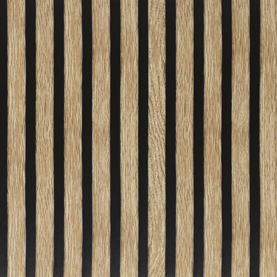 Arthome Wood Grating Wallpaper Self-Adhesive Removable Peel and Stick Wallpaper 17''x120'' Vinyl ... | Amazon (US)