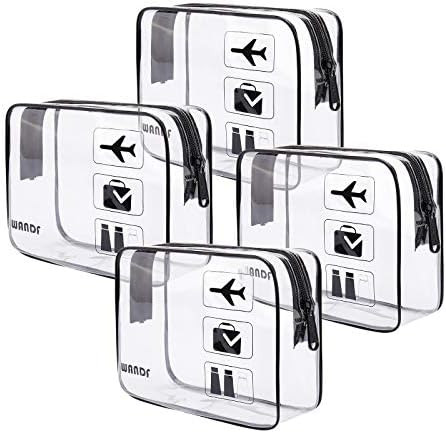 TSA Approved Clear Travel Toiletry Bag wih Zippers Carry-on Travel Accessories Quart Size Toiletr... | Amazon (US)