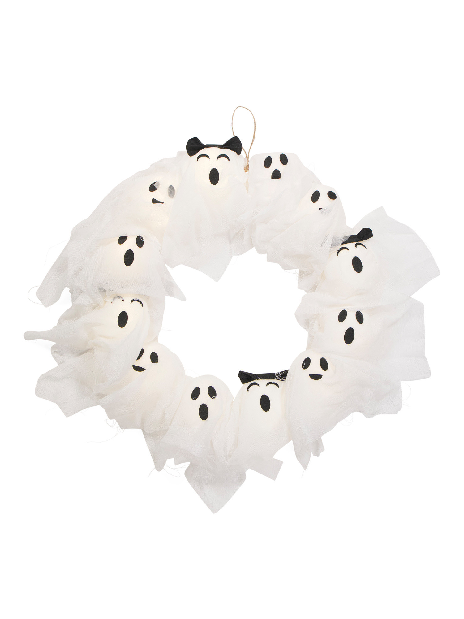 Led Gauze Ghosts Wreath | TJ Maxx