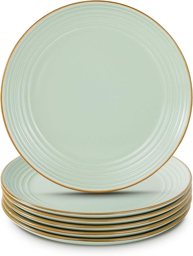 famiware Jupiter Salad Plates Set of 6, 8 Inch Dessert Plates, Microwave and Dishwasher Safe, Scr... | Amazon (US)