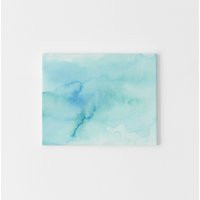 Modern Beach Art Light Turquoise Mint Watercolor Painting Coastal Bedroom Decor Print Or Canvas | Etsy (US)