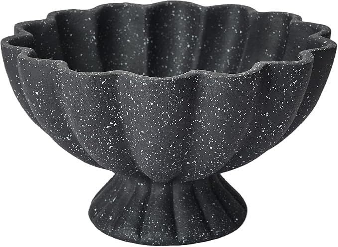 KEWOOL Pedestal Decorative Bowl Home Decor - Morden Handmade Decorative Fruit Bowl for Kitchen Co... | Amazon (US)
