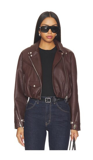 BLANKNYC Moto Jacket in Brown. - size XS | Revolve Clothing (Global)
