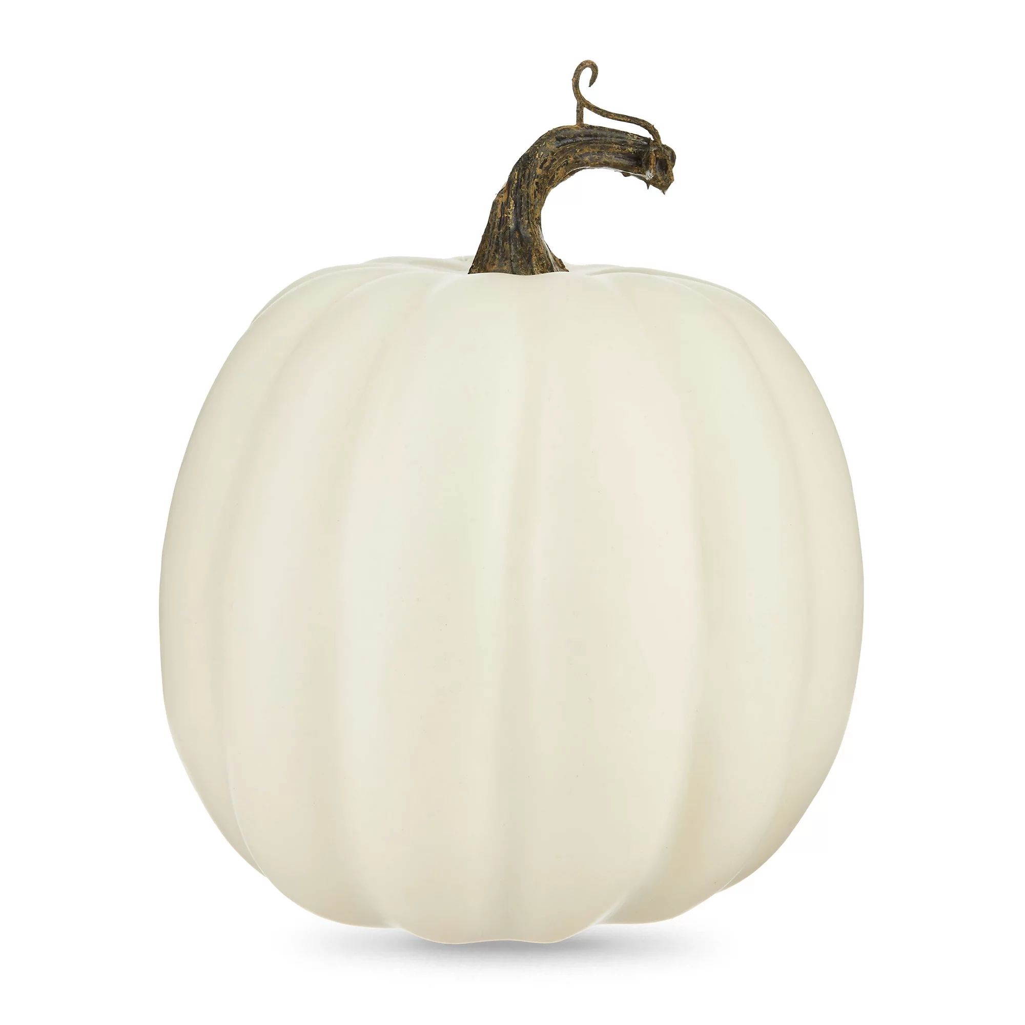 Harvest 6 in Speckled White Foam Pumpkin Decoration, Way to Celebrate - Walmart.com | Walmart (US)