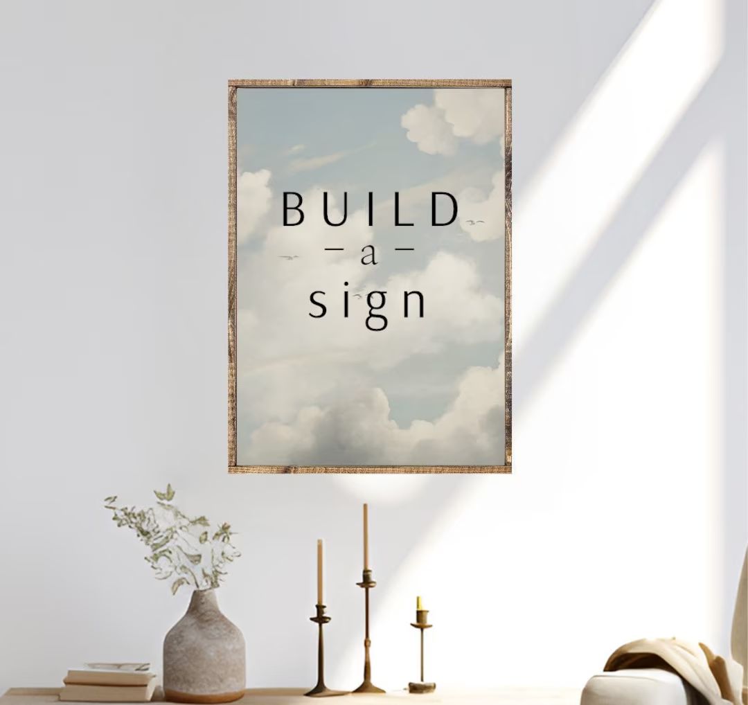Build A Sign Custom Canvas Printed Sign - Etsy | Etsy (US)
