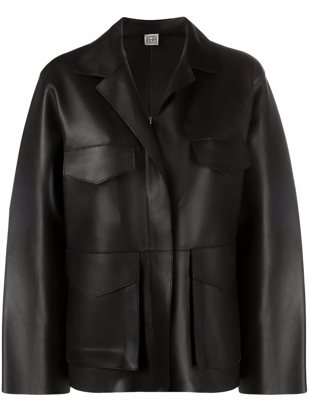 TOTEME Army 皮夹克  - Farfetch | Farfetch (CN)