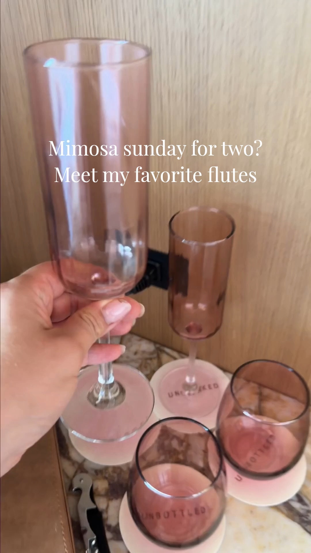 Not every celebration deserves party plastic, and this is the set of two flutes that made my bar cart feel intentional 🌸 These vintage flower champagne flutes are real glass with an etched flower pattern that catches light beautifully, in a soft pink luster that makes anniversary dinners, mimosa Sundays, and small celebrations feel special without a full party production. The exact set is linked below!

#champagneflutes #vintageglassware #barcart #cocktailglasses #mimosasunday #anniversarydinner #immigrantstable

#LTKmomlife #LTKHome #LTKWedding