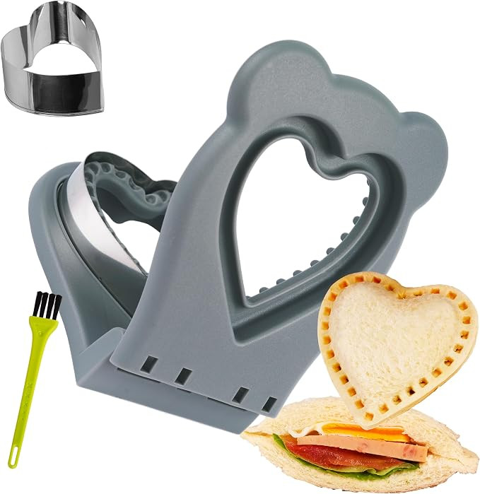 LEPCY Uncrustables Sandwich Maker Sealer Cutter, Crustless Sandwich Cutter, PB&J Uncrustable Make... | Amazon (US)