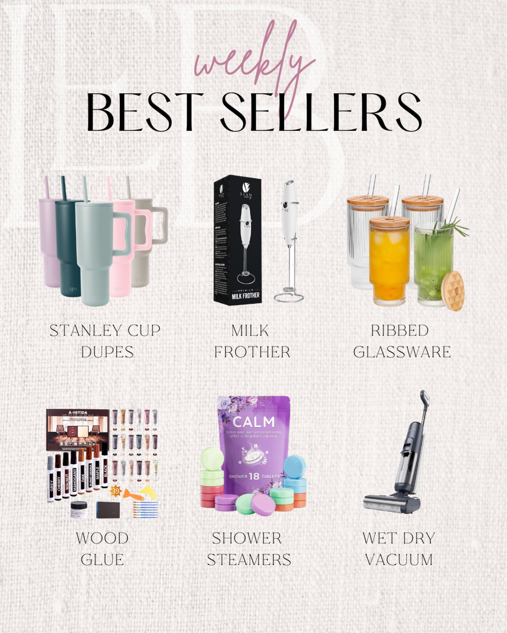 My weekly best sellers! I’m obsessed with those Stanley cup dupes - I find that they stay cold longer than the original Stanley cups. And they are affordable!

Amazon, home, kitchen, finds, must haves, essentials, best sellers

#LTKFind #LTKstyletip #LTKhome