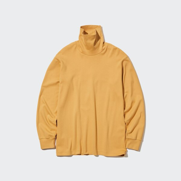 Brushed Cotton Turtleneck Long-Sleeve T-Shirt | UNIQLO (US)