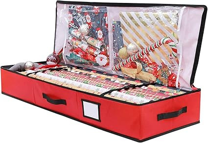 Wrapping Paper Storage Container, Ohuhu Christmas Gift Wrap Organizer, 600D Oxford Cloth Tear-Res... | Amazon (CA)