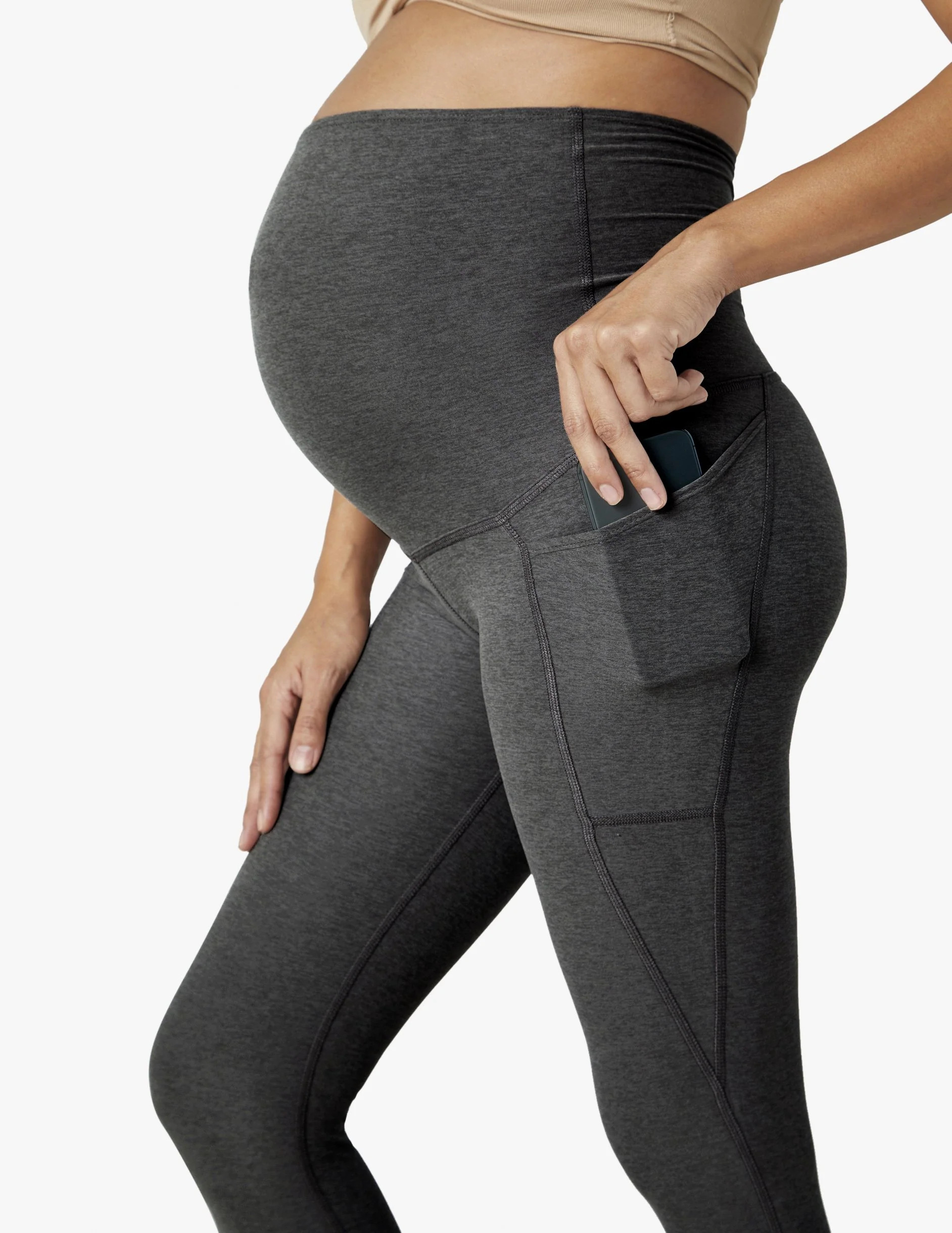 Spacedye Love the Bump Maternity Pocket Midi Legging | Beyond Yoga | Beyond Yoga