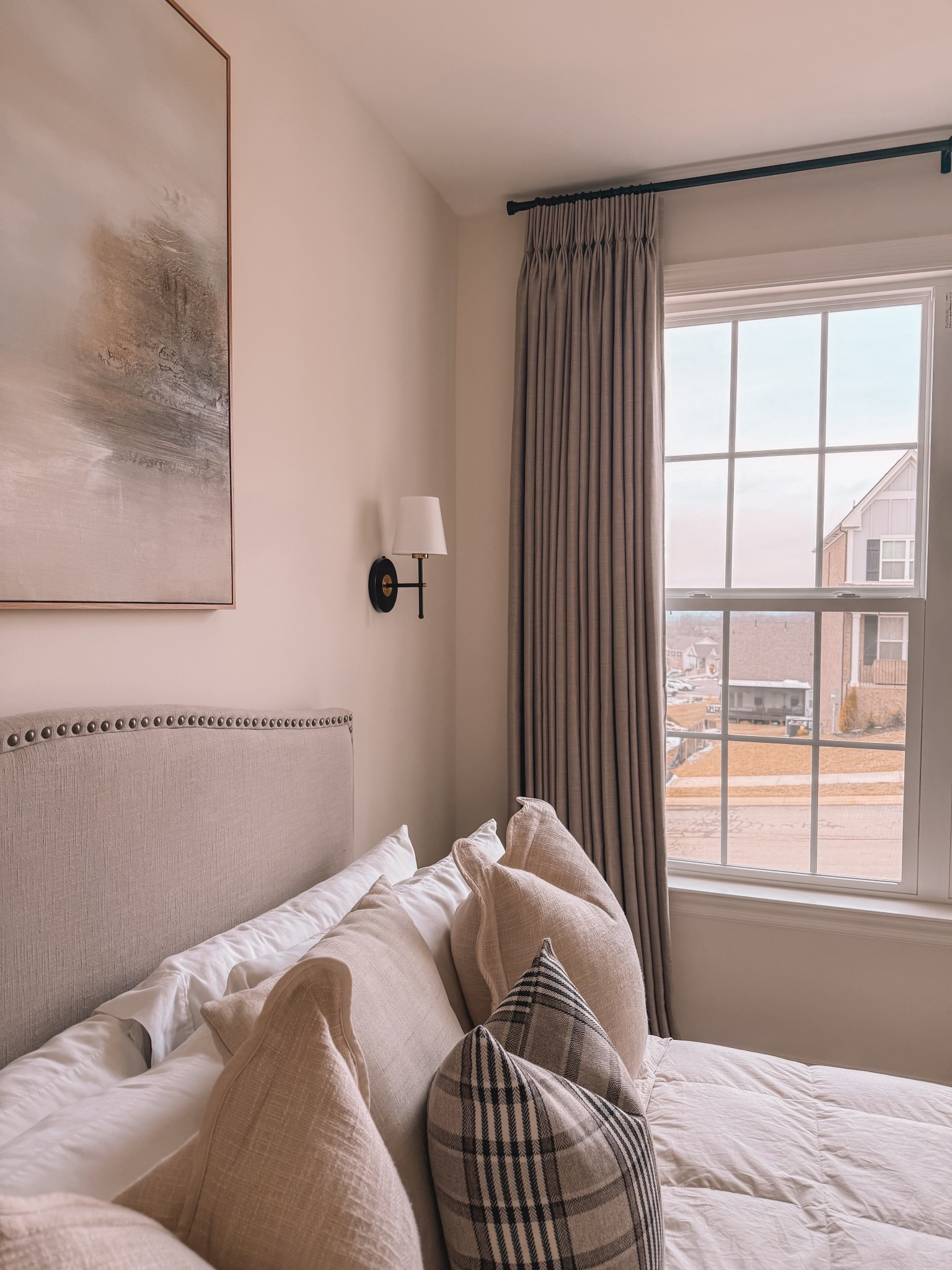 Bedroom Details

custom curtains:

🔔Use Code: Erika0203 for 20% off your order

2 Panels:
Zoe Linen Look Soft Curtain
Header Type: Triple French Pleat
Single Panel Width: 80
Single Panel Length:106
Color: Angora
Lining: 100% Blackout
Memory Trained: YES

#LTKHome