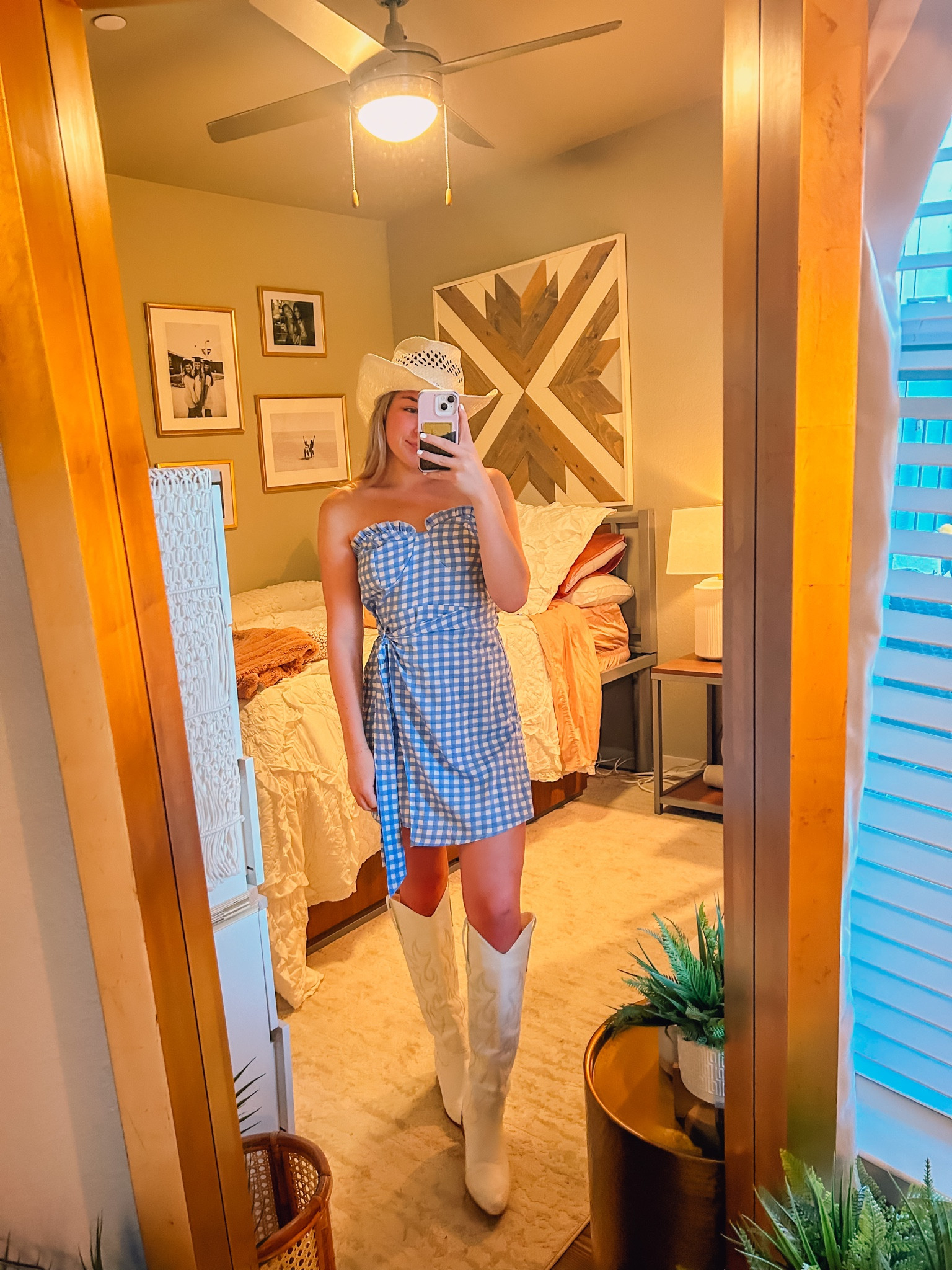 Country concert fashion inspo 🫶🏼 This dress is so lightweight and comfortable! I love how affordable it is as well! 💙 Giving away this dress!  Just Instagram DM me a ss of you following me on LTK! 

#LTKstyletip #LTKunder50 #LTKFestival