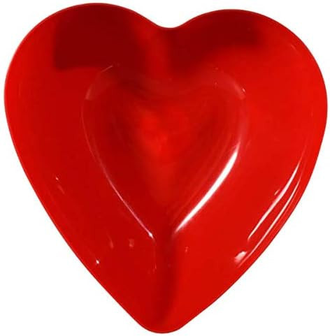 Red Valentine Heart-Shaped Deep Bowl | Amazon (US)