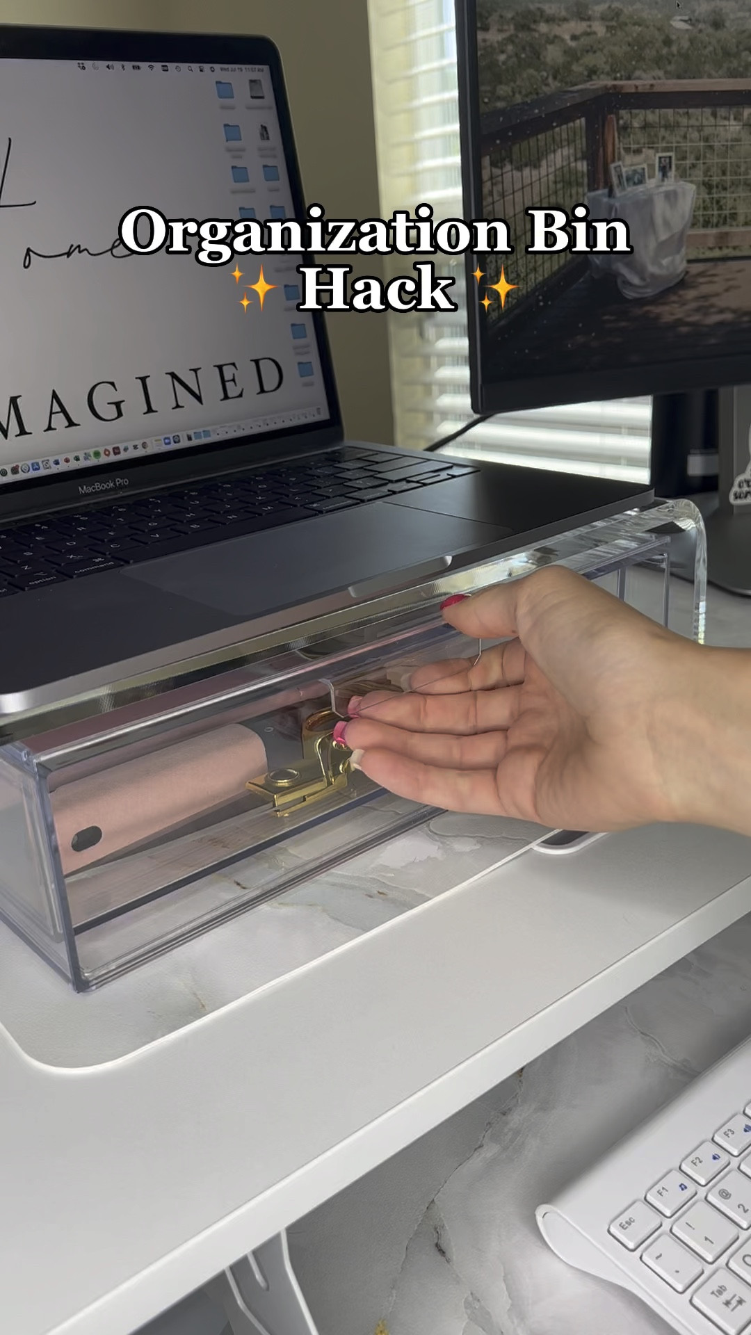 Organization bin and drawer organizer hack to avoid sliding

#LTKBacktoSchool #LTKhome