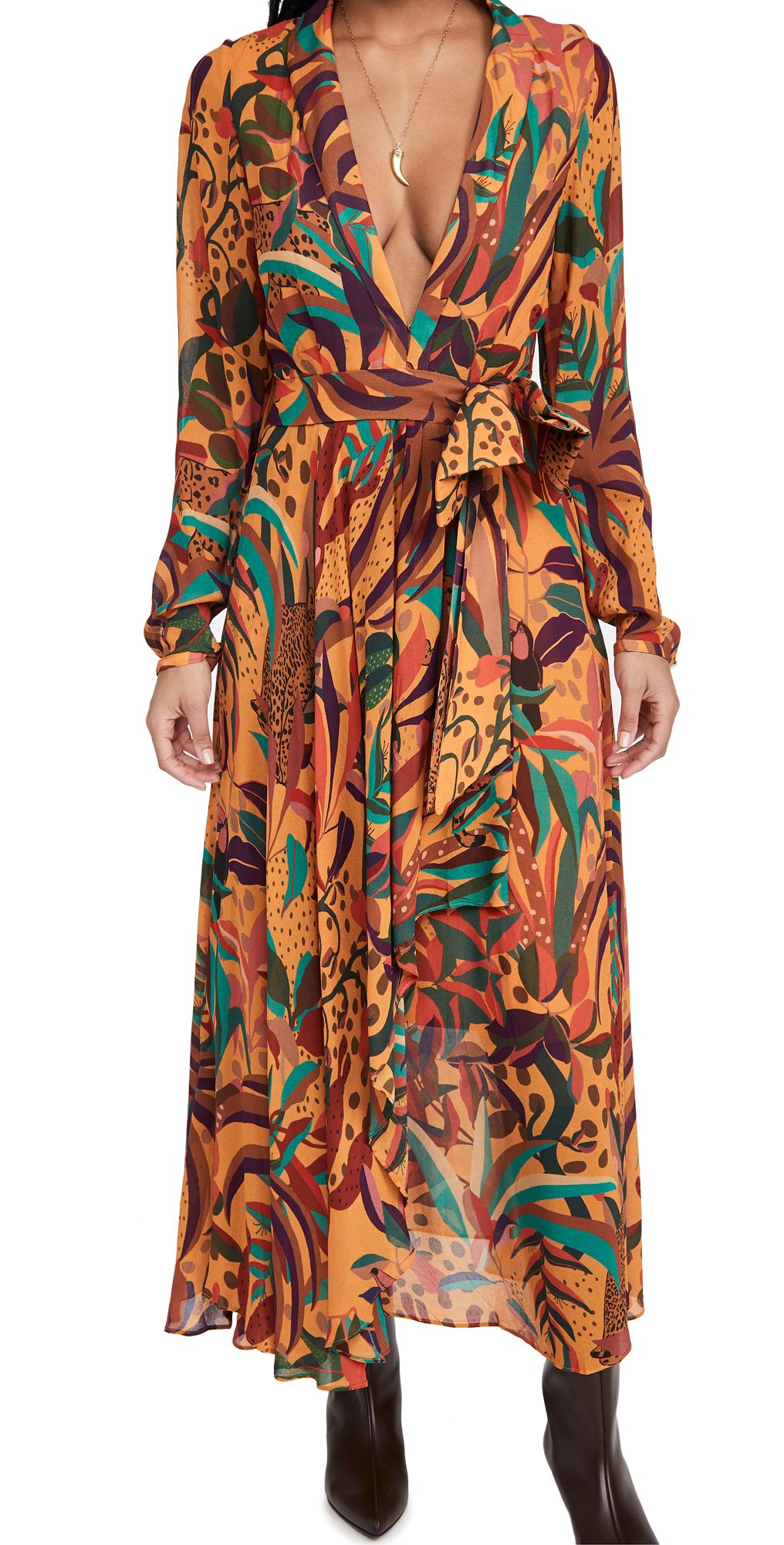 FARM Rio Golden Jungle Maxi Dress | Shopbop