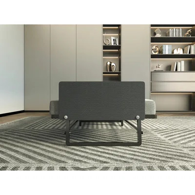 Metal Folding Bed With Foam Mattress, 4 Castors, Twin, Suitable For Various Settings Frame 4" Movable Bedroom & Living Room, Simple Installation | Wayfair North America