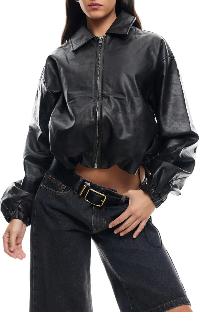 Nirvana Faux Leather Bomber Jacket | Nordstrom
