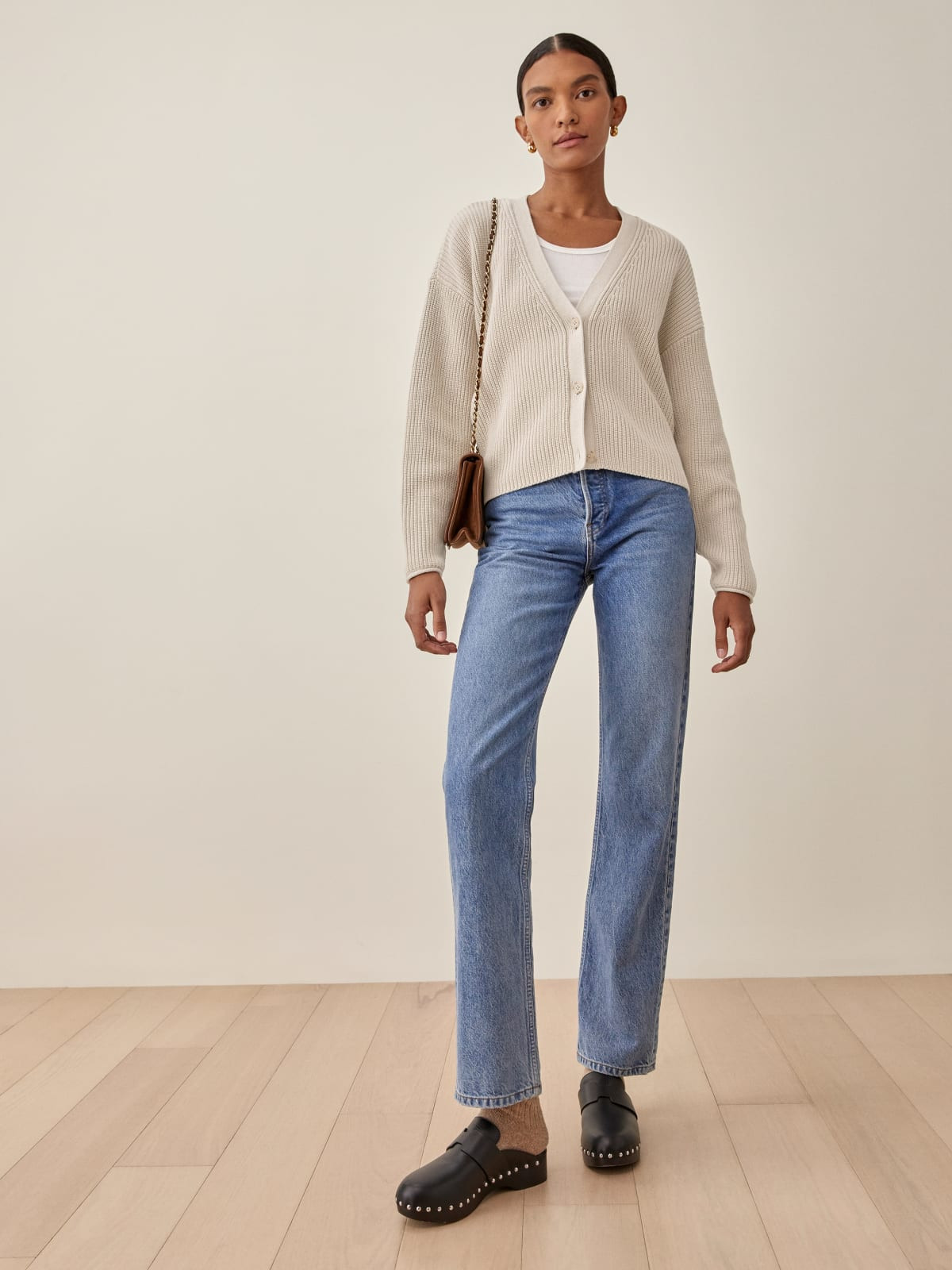 Elke Cotton Cardigan | Reformation (Global)