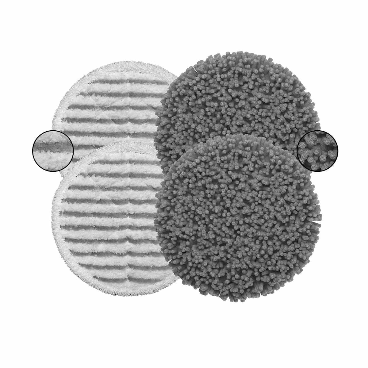 Shark Pad Kit S7000 Basic and Dusting in White/Gray/Pink | XKITP7000D | SharkNinja | SharkNinja