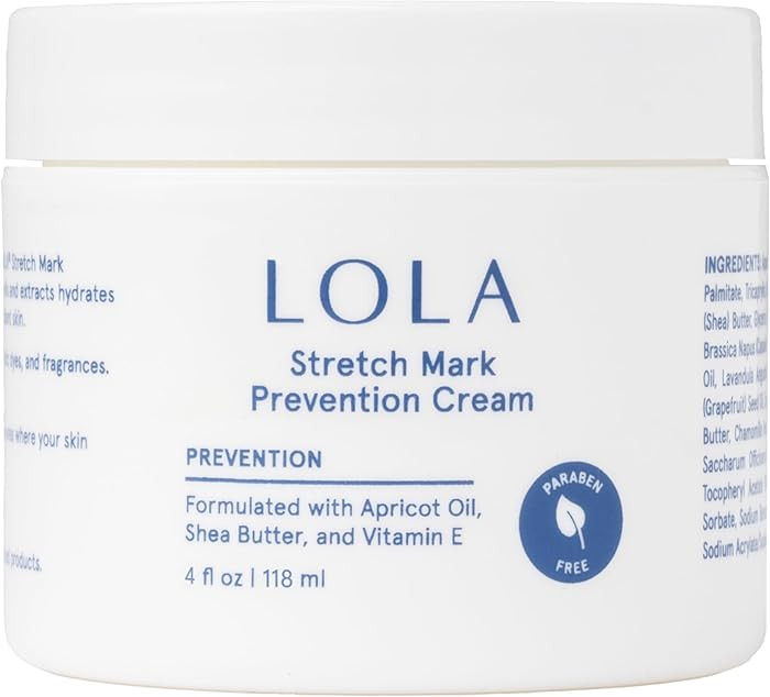 LOLA Stretch Mark Prevention Cream - Hydrating Cocoa Butter Body Oil After Shower - Firming Skin ... | Amazon (US)