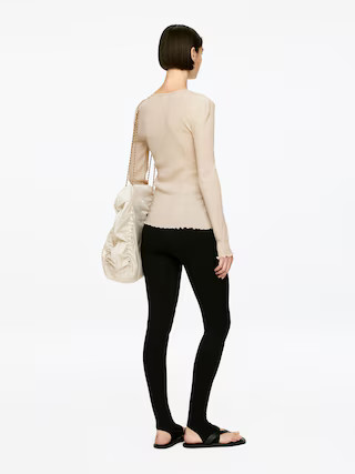 Geripptes Oberteil aus Wolle und Seide – ARKET DE | Arket EU